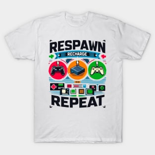 RESPAWN RECHARGE REPEAT T-Shirt